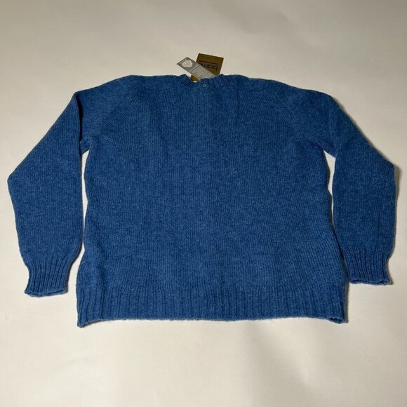 Barrie Knitwear Sweater Size 42 Cardigan Shetland 100% Pure Wool Gold Buttons - Picture 2 of 15